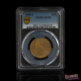 1908-S $10 Indian Head Gold Eagle Coin