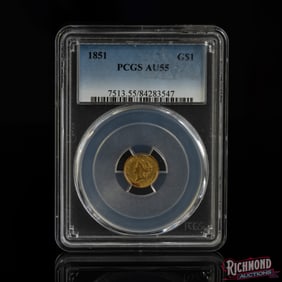1851 G$1 Liberty Head Gold Dollar Coin