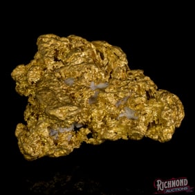 16.35 gram Unique Alluvial Gold Nugget w/ Great Shine