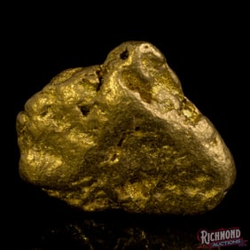 20.57 gram Water Worn Alluvial Gold Nugget w/ Great Shine