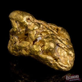 Rare 3.8 gram Water Worn Crystalline Gold Nugget