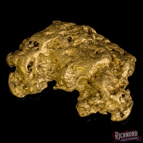 84.7 gram Water Worn Smooth Alluvial Gold Nugget w/ Great Luster (2.7 oz)