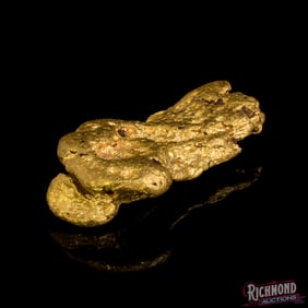 45.9 gram Smooth & Well Rounded Alluvial Gold Nugget (1.4 oz)