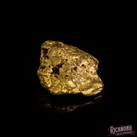 5.4 gram Alluvial Water Worn Gold Nugget w/ Slight Ironstone Matrix