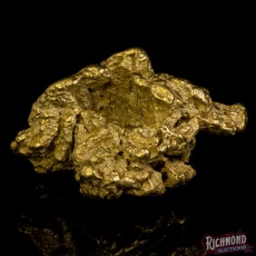 13.5 gram Alluvial Gold Nugget w/ Interesting Character and Great Shine