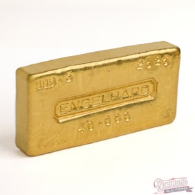 40.000 Ounce Engelhard Gold Bar, 999.5 Fine, Serial Number 2525