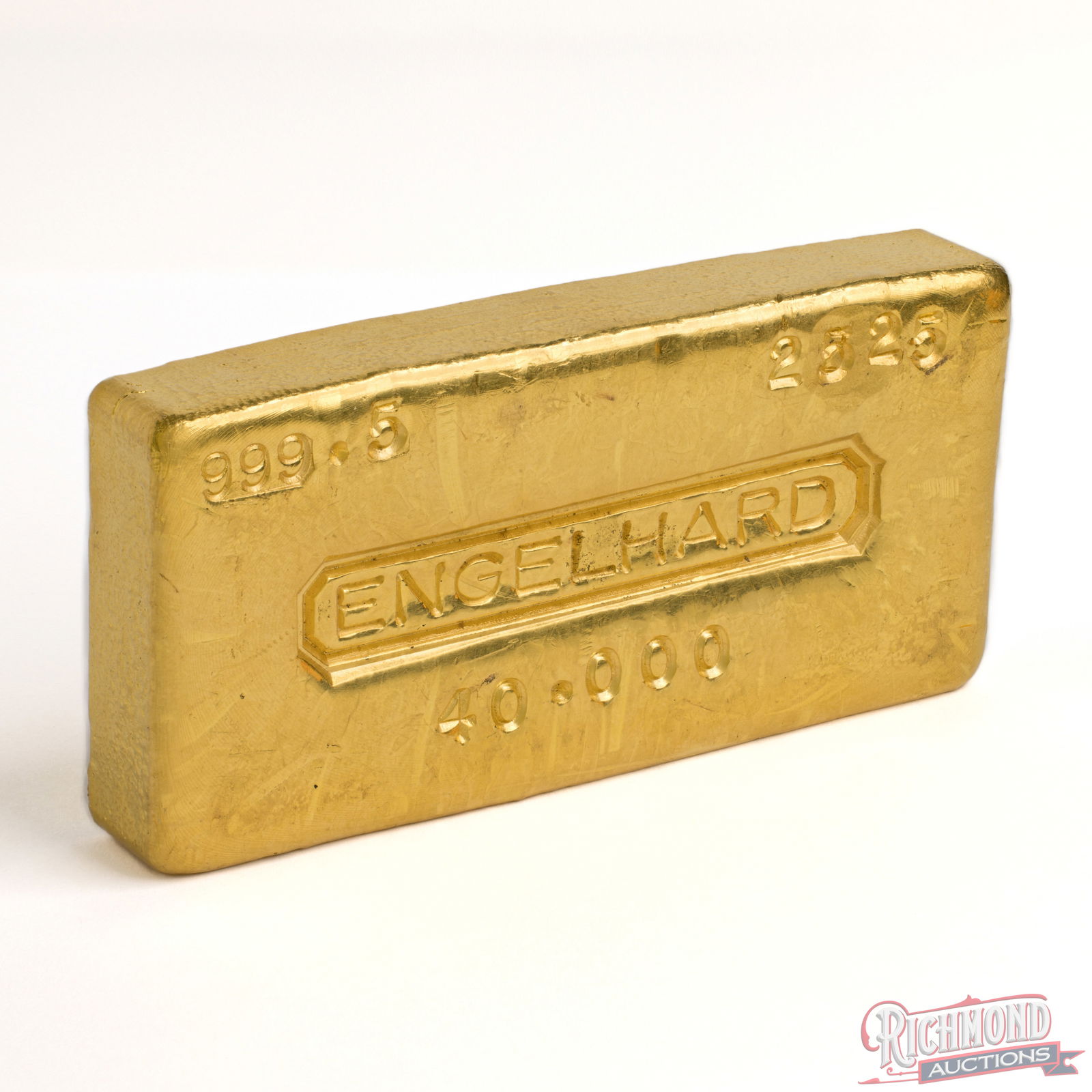 40.000 Ounce Engelhard Gold Bar, 999.5 Fine, Serial Number 2525 (1 of 10)