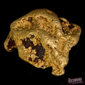 80.8 gram Large Alluvial Gold Nugget w/ Ironstone Matrix (2.5 oz)