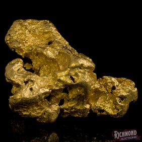 89 gram Large Alluvial Gold Nugget w/ Great Brilliance (2.8 oz)