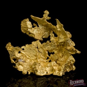 Very Unique 2.2 gram Reef Gold Nugget w/ Jagged Edges and Inverted Crystals