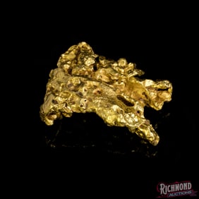 Large 82.4 gram Alluvial Gold Nugget w/ Great Shine and Smooth Edges (2.6 oz)