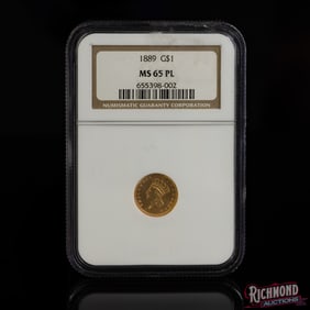 1889 G$1 Indian Princess Gold Dollar Coin