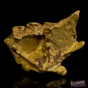 Scarce 39.8 gram Pseudomorph Collectors Gold Nugget (1.2 oz)