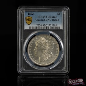 1893 $1 Morgan Silver Dollar