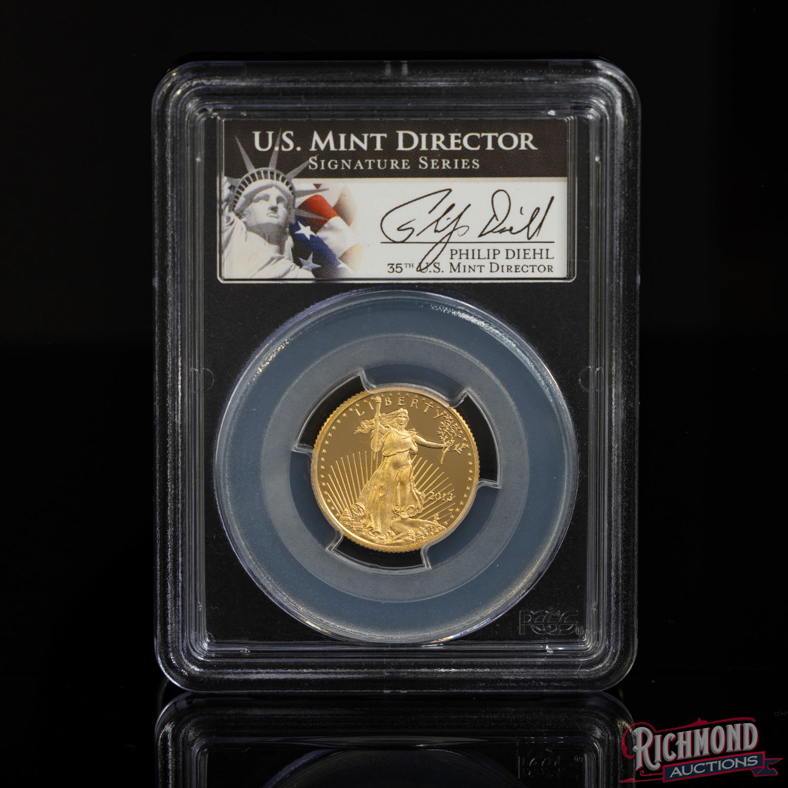 2013-W 1/4 oz American Gold Eagle Coin, PCGS PR-69 DCAM, 28004324 (1 of 4)