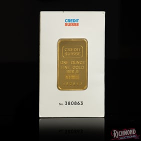 1 oz Credit Suisse 999.9 Gold Bar, 380863