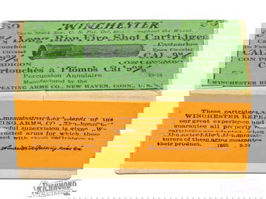 Sealed Winchester 9 m/m Long Rimfire Shot Cartridges 50 Ct Box For Model 36 Shotgun Two Piece Box