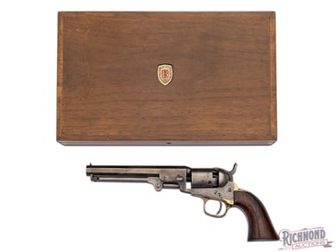 1860 Antique Colt 1849 Pocket Pistol .31 Cal Percussion Revolver Cased Set