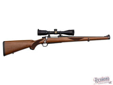 Ruger M77 Mark II .308 WIN Mannlicher Stock Bolt Action Rifle with Nikon Scope