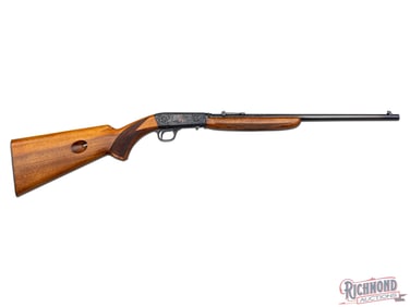 Custom Angelo Bee Engraved Browning Belgium SA-22 .22 LR Semi-Auto Rifle
