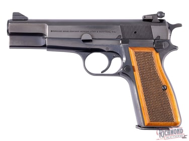 1982 Browning Belgium Hi Power 9mm Luger Blued Semi-Auto Pistol