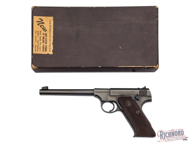 1942 Colt Target Woodsman .22 LR Semi-Auto Pistol in Original Box with Accessories