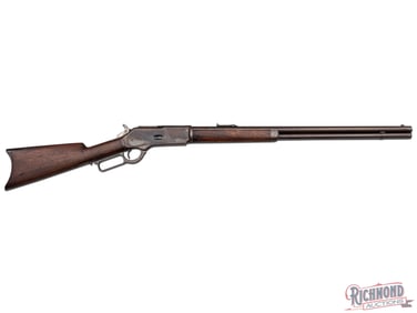 Antique Winchester Model 1876 Lever Action Rifle with Thumbprint Dust Cover in 45-60 Caliber
