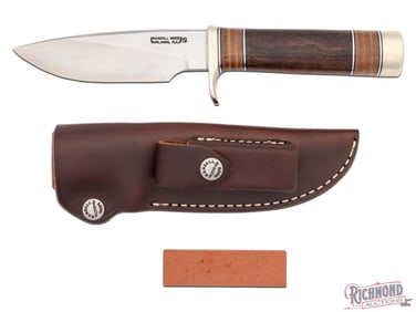 Randall Made Model 25 Trapper 5" Stainless Fixed Blade Knife w/ Desert Ironwood Handle