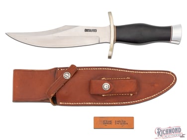 Randall Made Model 12 Bear Bowie 8" Knife with Leather Sheath