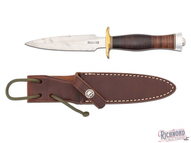 Randall Made Model 2 Letter Opener 5" Fixed Blade Knife w/ Leather Sheath