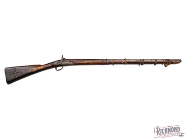 Native American Attributed Carved Kentucky Rifle Signed I H for Jacob Haeffer