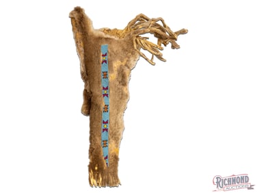 Contemporary Blackfeet Native American Mountain Lion Pelt Bow & Arrow Quiver