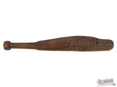 Northwest Coast Ceremonial Effigy Salmon Club