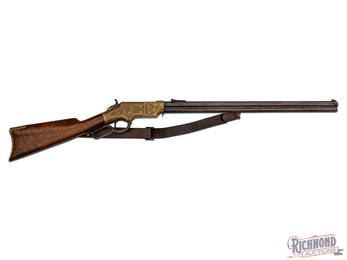 Collector Quality Hoggson Engraved Henry Model 1860 Lever Action Rifle in 44 Henry Caliber