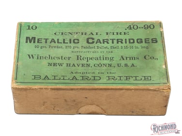 Full Opened 10 Round Box of Winchester 40-90 Ballard Shells