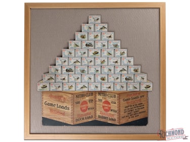 Remington UMC Nitro Club Game Loads Framed 3D Advertising Display Sign