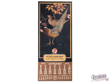 1931 Peters Cartridge Company Advertising Calendar Lynn Bogue Hunt