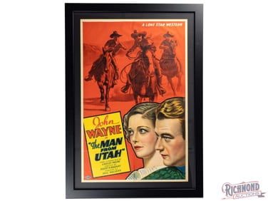 1934 John Wayne "The Man from Utah" Advertising Poster