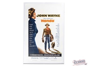 1953 John Wayne Hondo One Sheet Movie Poster
