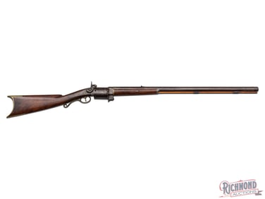 William Billinghurst Revolving Pill Lock 43 Caliber Muzzleloading Rifle