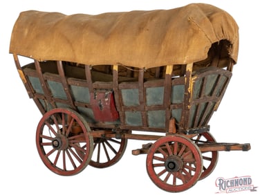 1800's Conestoga Covered Wagon Prairie Schooner Miniature