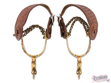 Pair of Buermann and North & Judd Lonestar Brass Cowboy Spurs w/ Hercules Finish