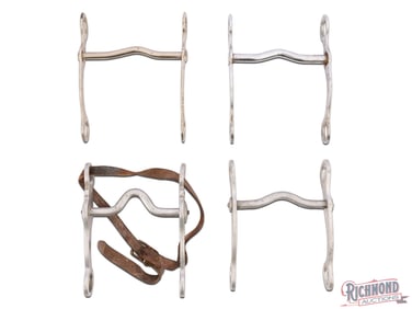 Four Horse Bits including Two Crockett