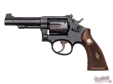 1940's Officer Smith & Wesson 16 K-32 Masterpiece .32 S&W Long Revolver, Holsters & Handcuffs