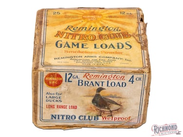 Remington UMC Nitro Club Game Loads Brant Load For Large Ducks Paper Shot Shells 12 Ga Two Piece Box