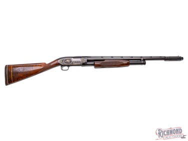 CUSTOM 1952 Winchester Model 12 Skeet Pigeon Grade 20 GA Pump Action Shotgun Engraved & Signed