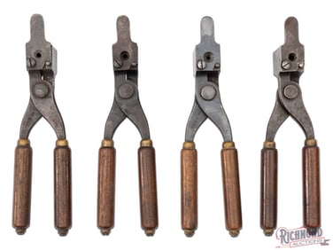 Lot of Four Winchester Wooden Handled Bullet Molds in Winchester 1892 Rifle Calibers