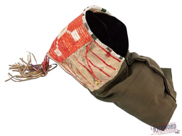 Leather Plains Quilled and Beaded Cradle Cover "Papoose"