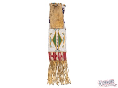 Native American Beaded and Quilled Plains Pipe Bag