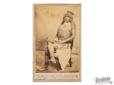 California Native American Indian CDV 1868 Photo